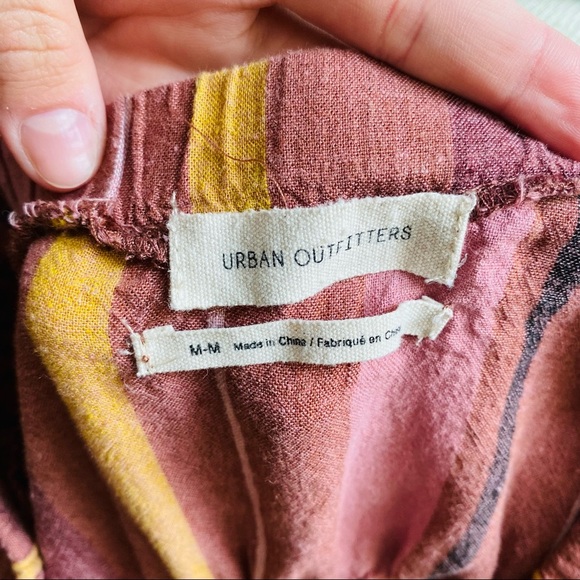 Urban Outfitters Striped Romper Pink Sz Medium - Picture 7 of 8